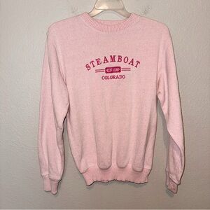 Steamboat Springs Petal Pink Athletic Sweater/ Sweatshirt